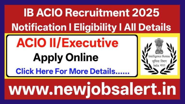 IB ACIO Recruitment 2025