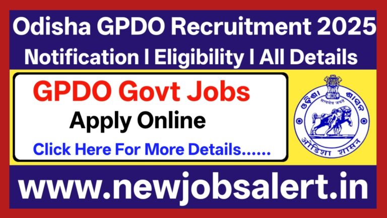Odisha GPDO Recruitment 2025