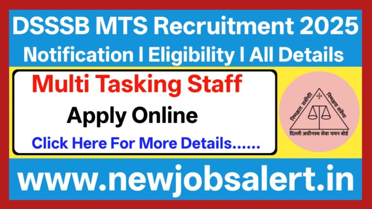 DSSSB MTS Recruitment 2025