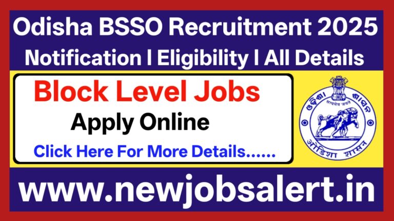 Odisha BSSO Recruitment 2025