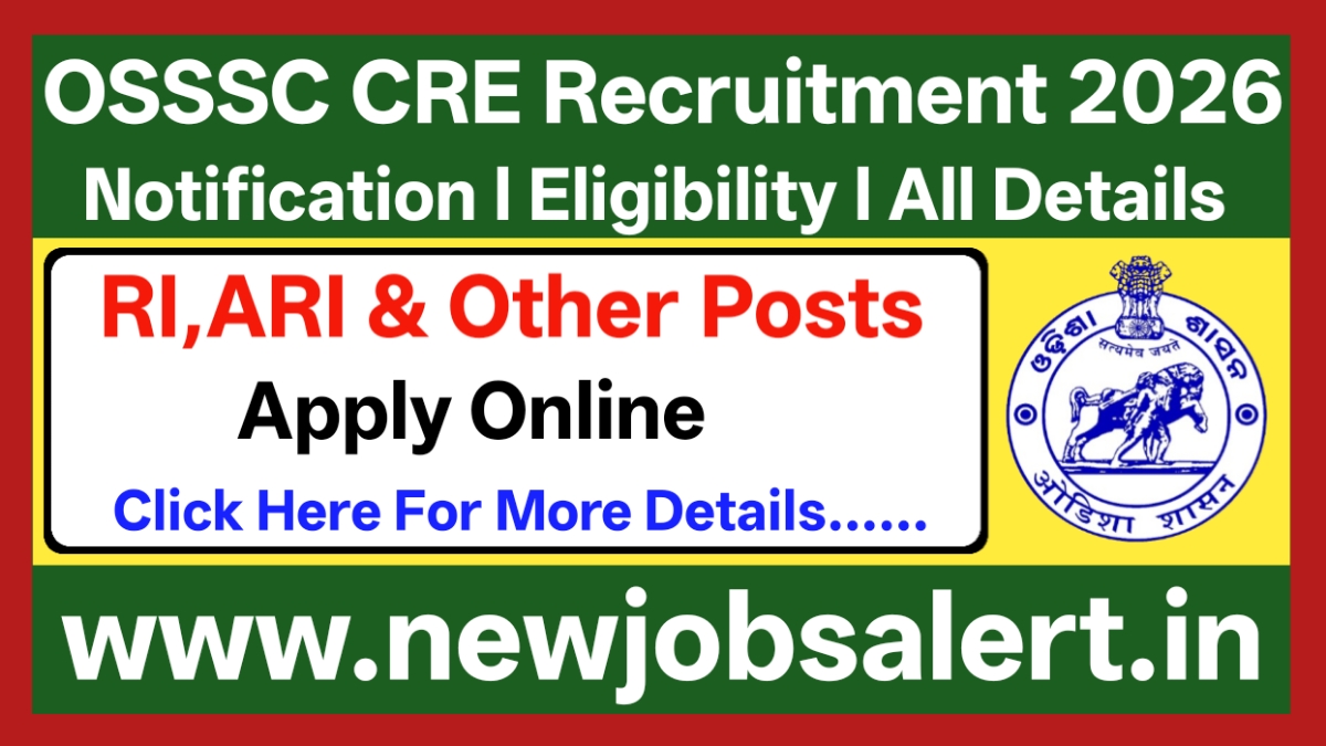 OSSSC CRE Recruitment 2026